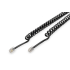 Kabel spiralny do słuchawek telefonicznych RJ10/RJ10 M/M czarny 2m Digitus AK-460101-020-S