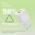 Ładowarka sieciowa zasilacz 30W GaN II USB-A x1 USB-C x1 Digitus DA-10301