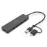 Hub USB 3.0 x4 adapter USB-C kabel 0,2m Digitus DA-70235