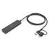 Hub USB 3.0 x4 adapter USB-C kabel 1,2m Digitus DA-70236