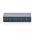 Hub USB 3.2 Gen1 5Gbit/s 7x USB-A host USB-B przemysłowy metalowa obudowa szyna DIN aktywny Digitus DA-70261
