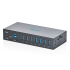 Hub USB 3.2 Gen1 5Gbit/s 7x USB-A host USB-B przemysłowy metalowa obudowa szyna DIN aktywny Digitus DA-70261