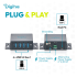 Hub USB 3.2 Gen1 5Gbit/s 4x USB-A host USB-C przemysłowy metalowa obudowa aktywny Digitus DA-70263