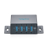 Hub USB 3.2 Gen1 5Gbit/s 4x USB-A host USB-C przemysłowy metalowa obudowa aktywny Digitus DA-70263