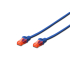 Patch cord U-UTP kat. 6 AWG 26/7 LSOH 1,0m niebieski Digitus DK-1617-010/B