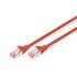 Patch cord S-FTP kat. 6 0,5m czerwony Digitus DK-1644-005/R
