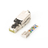 Wtyk modularny RJ45  kat.6A 10GbE PoE+ ekranowany beznarzędziowy zamykany AWG 27-22 Digitus DN-93631