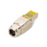 Wtyk modularny RJ45  kat.6A 10GbE PoE+ ekranowany beznarzędziowy metalowy AWG 27-22 Digiitus DN-93638
