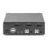Przełącznik KVM DisplayPort 2-portowy Digitus DS-12851