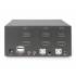 Przełącznik KVM HDMI 4K 2-portowy Digitus DS-12860 podwójny wyświetacz