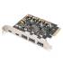 Karta PCI Express USB 3.1 USB-C x2 USB-A x3 Digitus DS-30222