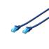 Patch cord UTP kat. 5e 10m niebieski Digitus DK-1512-100/B