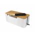 Organizator pudełko na kable 320 x 140 x 130mm białe bambus LogiLink KAB0075