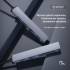 Hub USB-C -> USB 3.1 x4 aluminium 5 Gbps Orico AH-13-GY-BP