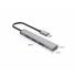 Hub USB-C -> USB 3.1 x4 aluminium 5 Gbps Orico AH-13-GY-BP
