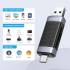 Czytnik kart SD/microSD USB-A/USB-C 2.0 Orico CD2D-AC2-BK-EP