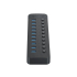 Hub USB-A 3.0 x10 z wyłącznikami portów 5Gbps Orico CT2U3-10AB-EU-BK-BP