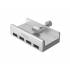 Hub USB 3.0 x 4 biurkowy z uchwytem ORICO MH4PU-P-SV-BP aktywny aluminium