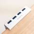 Hub USB 3.0 x 4 biurkowy z uchwytem ORICO MH4PU-P-SV-BP aktywny aluminium