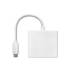 Adapter USB-C -> HDMI 4K + USB 3.0 A + USB-C 3.1 PD 100W Qoltec 50425 biały