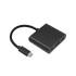 Adapter USB-C -> HDMI 4K + USB 3.0 A + USB-C 3.1 PD 100W Qoltec 50430 czarny