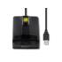 Czytnik do kart chipowych SCR-0634 USB 2.0 + adapter USB-C Qoltec 50634