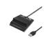 Czytnik USB do kart chipowych Qoltec 50636 + adapter USB-C