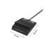 Czytnik USB do kart chipowych Qoltec 50636 + adapter USB-C