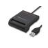 Czytnik do kart chipowych SCR-0642 USB 2.0 + adapter USB-C Qoltec 50642