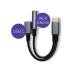 Adapter USB-C -> mini jack i Typ-C 15W Qoltec 51785