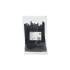 Opaski zaciskowe wielorazowe 100szt 7.2*150mm Nylon66 UV czarne Qoltec 52225