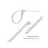 Opaski zaciskowe wielorazowe 100szt 7.2*150mm Nylon66 UV białe Qoltec 52226