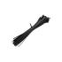 Opaski zaciskowe wielorazowe 100szt 7.2*350mm Nylon66 UV czarne Qoltec 52233