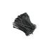 Opaski zaciskowe wielorazowe 100szt 4.8*200mm Nylon66 UV czarne Qoltec 52239