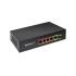 Switch x5 10/100/1000Mbps x1 SFP POE 65W Qoltec 52296