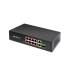 Switch x10 10/100/1000Mbps x1 SFP POE 120W Qoltec 52297
