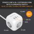 Listwa zasilająca 3-gniazda 2x USB 1x USB-C kostka kabel 2m Qoltec 52547