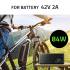Ładowarka do roweru elektrycznego 36V 42V 2A wtyk 3P XLR-18mm Qoltec 52615