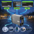 Przetwornica napięcia Pure Sine Wave 1500W / 3000W 12V na 230V LCD USB USB-C kompatybilna z LiFePO4 GEL AGM czysty sinus Qoltec 52690
