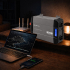 Przetwornica napięcia Pure Sine Wave 1500W / 3000W 12V na 230V LCD USB USB-C kompatybilna z LiFePO4 GEL AGM czysty sinus Qoltec 52690