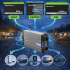 Przetwornica napięcia Pure Sine Wave 2500W / 5000W 12V na 230V LCD USB USB-C kompatybilna z LiFePO4 GEL AGM czysty sinus Qoltec 52692