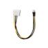Adapter zasilania molex żeński - 3-pin męski do wentylatora 0,18m Qoltec 53061