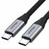 Kabel USB C - USB C PD 100W 4K 60Hz 10Gbps 1,0m Unitek C14082ABK czarny