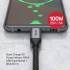 Kabel USB C - USB C PD 100W 4K 60Hz 10Gbps 1,0m Unitek C14082ABK czarny