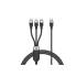 Kabel USB-C 3w1 micro/Lightning/USB-C 1,5m Unitek C14101AGY01-1.5M