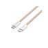 Kabel USB-C -> USB-C PD 100W 1,0m zwijany magnetycznie Unitek C14141ACL01-1M beżowy