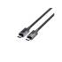 Kabel USB-C - USB-C PD 60W 480Mbps z wyświetlaczem 2,0m Unitek C14158ABK01-2M