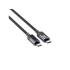 Kabel USB-C - USB-C PD 60W 480Mbps z wyświetlaczem 2,0m Unitek C14158ABK01-2M