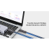 Kabel optyczny USB-C 8K@30Hz 10Gbps PD60W 12,0m Unitek C14178ABK01-12M