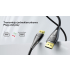 Kabel optyczny DisplayPort 2.1 M/M AOC 8K 10m Unitek C1631ABK01-10M